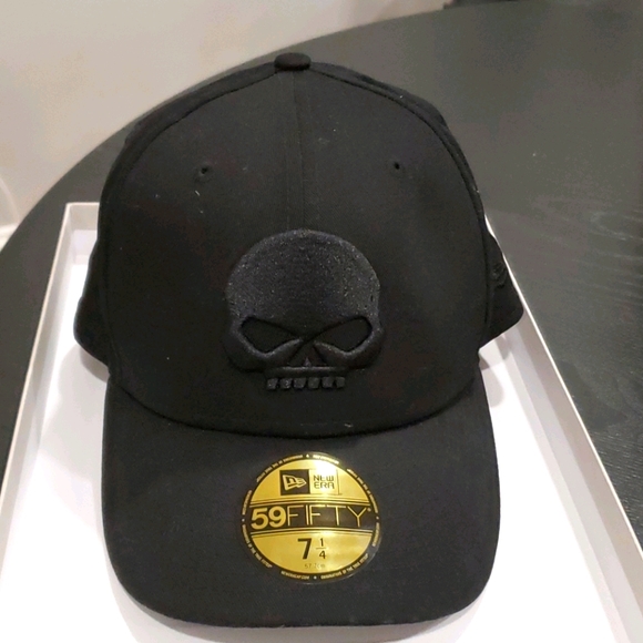 Harley-Davidson Other - Harley-Davidson Black Hat with Skull Embroidery